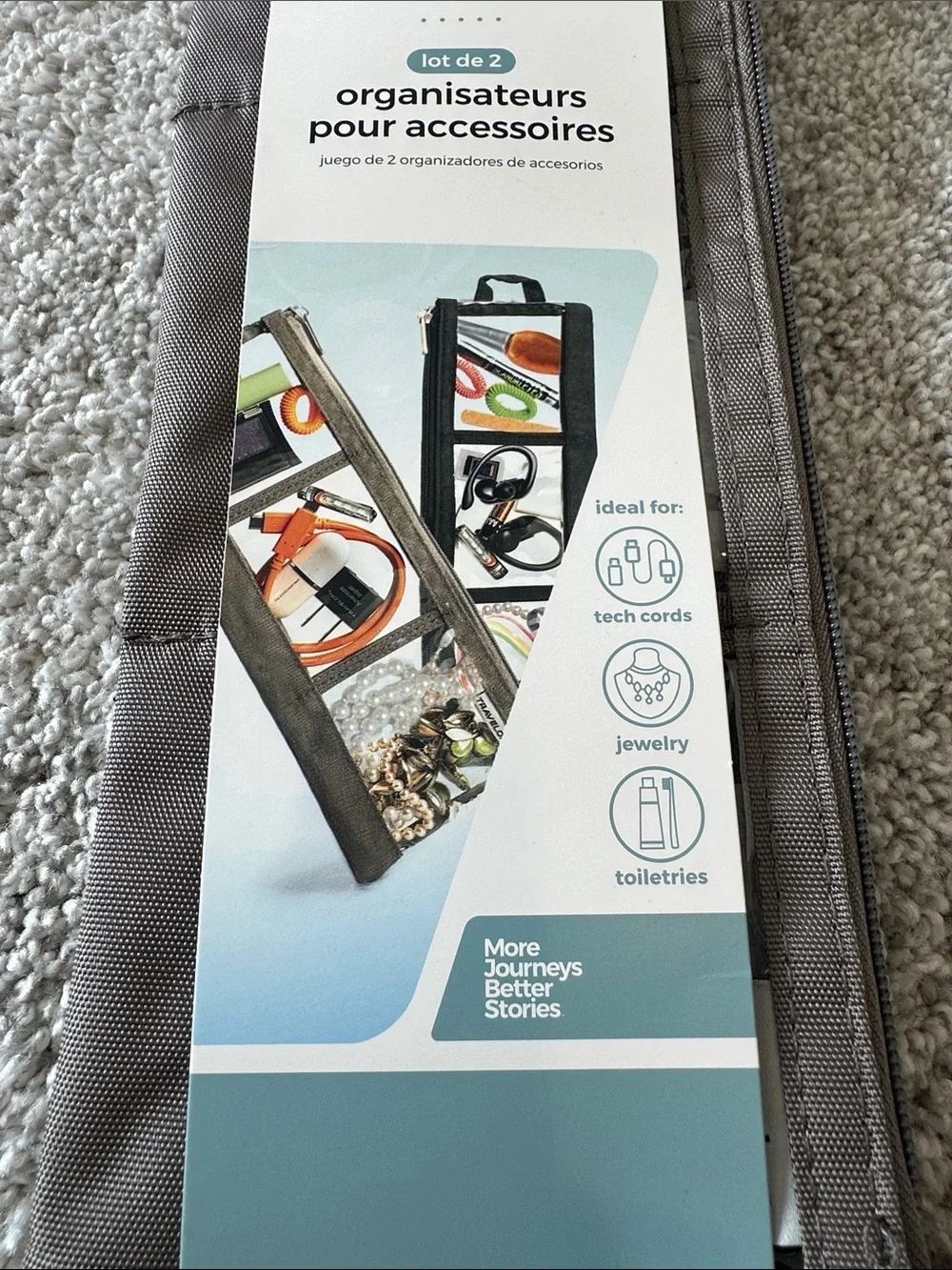 NWT Travelon Packable Accessory Organizers - Set of 2